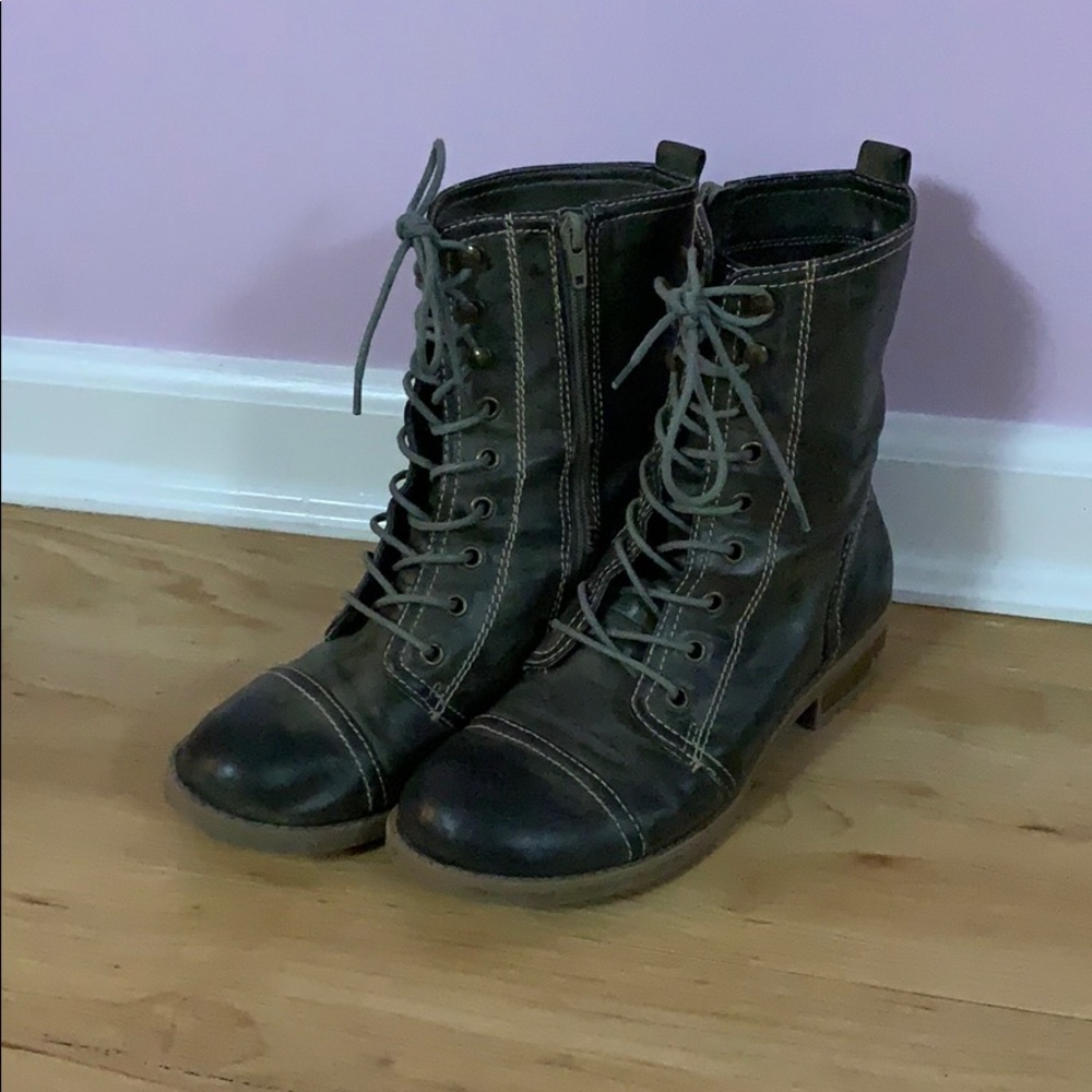 Army Green Combat Boots